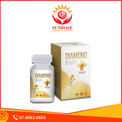 DIAMOND BEAUTY PLUS viên uống Tpbvsk - Nuôi Dưỡng, Bảo Vệ, Phục Hồi Làn Da, Hàng chuẩn Hoa Kỳ, Hộp/ 60 Viên.