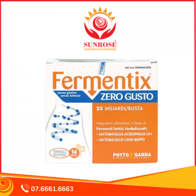 FERMENTIX ZEROGUSTO TP BVSK Cung Cấp Lợi Khuẩn, Hỗ Trợ Điều Trị Rối Loạn Tiêu Hóa Chuẩn Italy Hộp 14 Gói