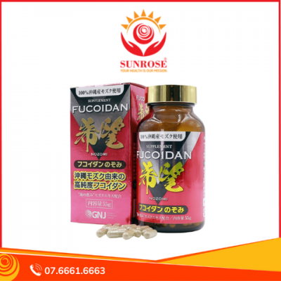 FUCOIDAN NOZOMI TP BVSK Tăng Cường Hệ Miễn Dịch Chuẩn Nhật Lọ 150 Viên