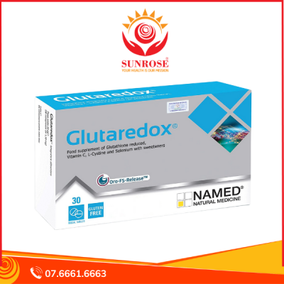 Glutaredox viên ngậm Tpbvsk Làm Sáng Da Hiệu Quả, Thải Độc Gan, Chống Lão Hóa Và Tăng Cường Miễn Dịch, Hàng chuẩn Ý, Hộp 30 viên