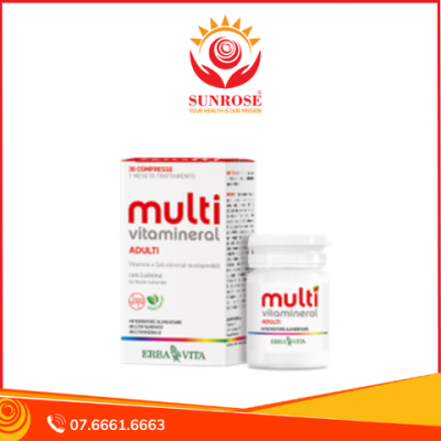 MULTIVITAMINERAL ADULTI TP BVSK Cung Cấp Vitamin Và Khoáng Chất, Tăng Cường Sức Đề Kháng Chuẩn San Marino Chai 30 Viên