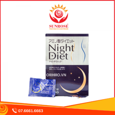 NIGHT DIET TP BVSK Hỗ Trợ Giảm Chuẩn Nhật Bản Hộp 60 Gói