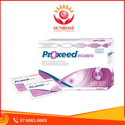 Proxeed® Women bột uống Tpbvsk - Hỗ Trợ Vô Sinh Nữ Giới, Hàng chuẩn Ý, Hộp 30 gói.